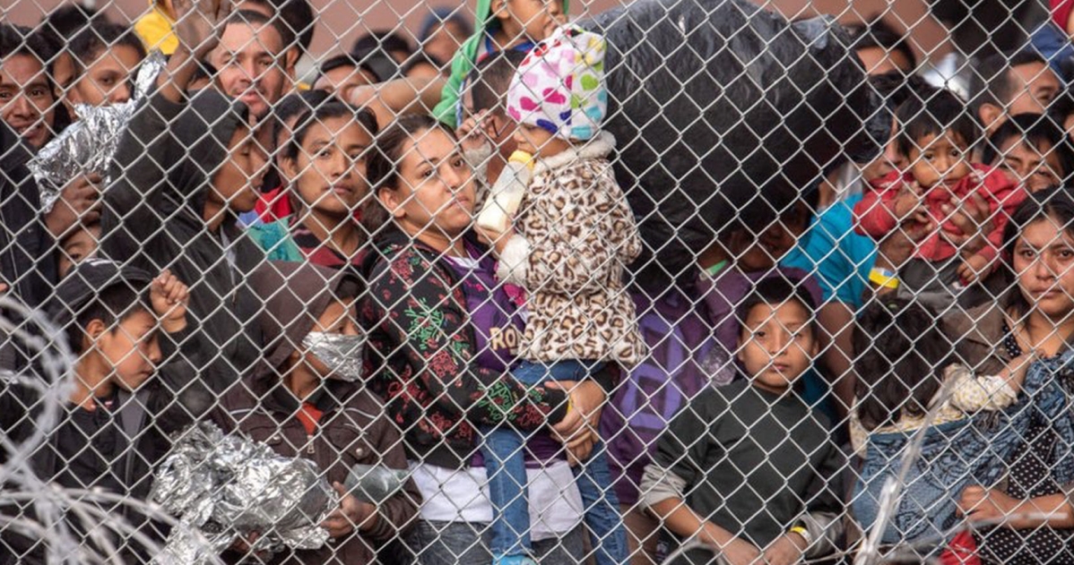 Migrants in cages