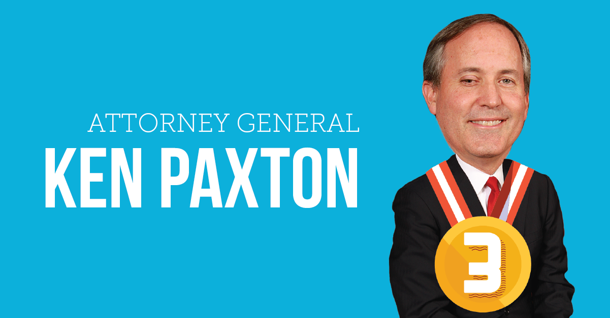 Ken Paxton Worst Texans 2015