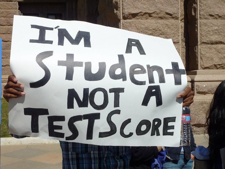 Student Testing Sign