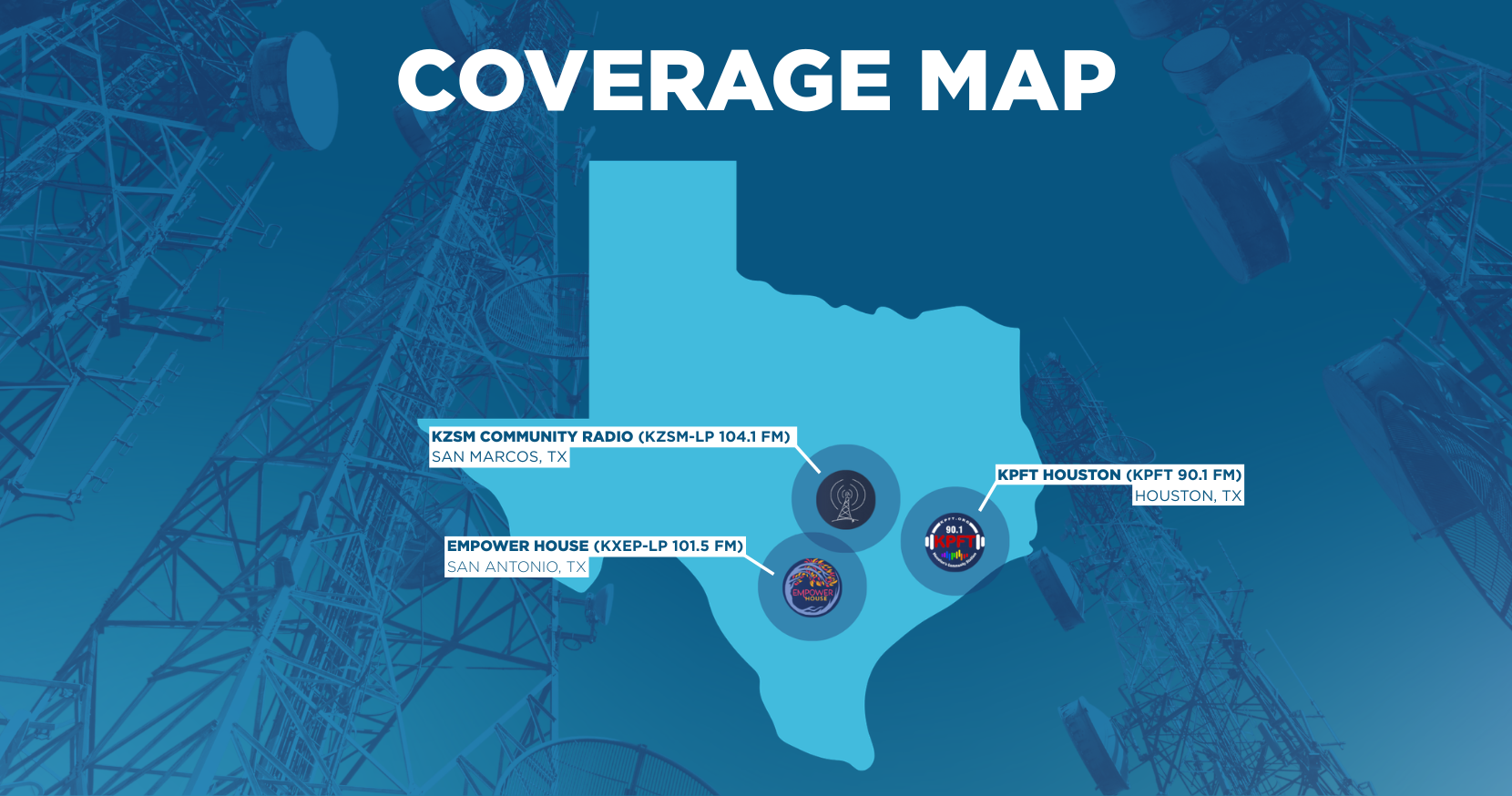 Progress Texas Radio Coverage Map