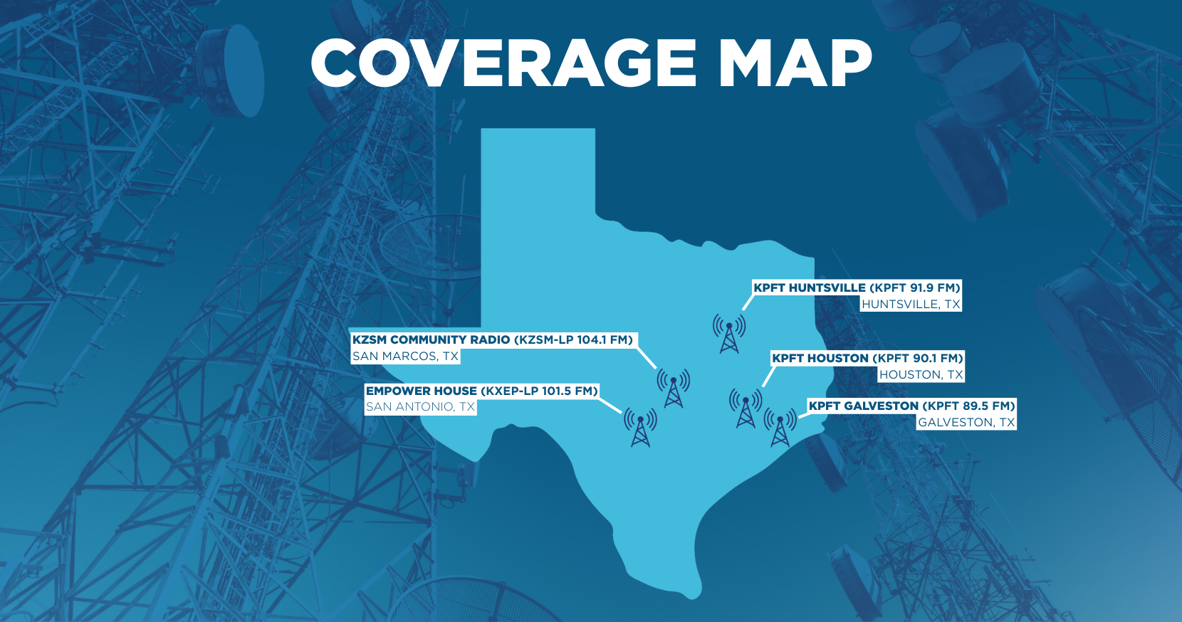 Progress Texas Radio Coverage Map