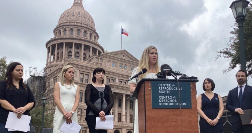 After being hospitalized for pregnancy complications in Texas, Lauren Miller, one of the plaintiffs in the case, was forced to fly to Colorado to obtain abortion care.