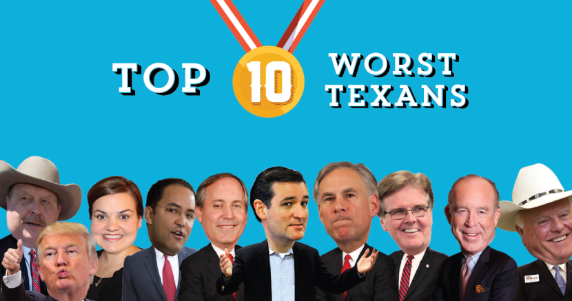 Top 10 Worst Texans of 2015 Top 10 Worst Texans of 2015