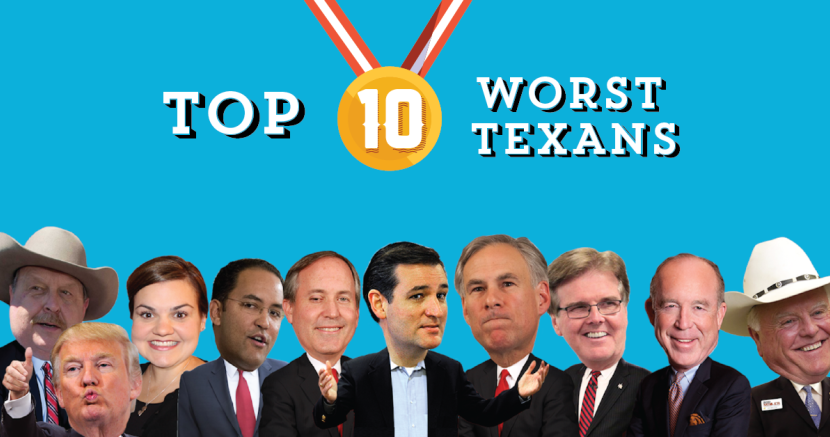 Top 10 Worst Texans of 2015