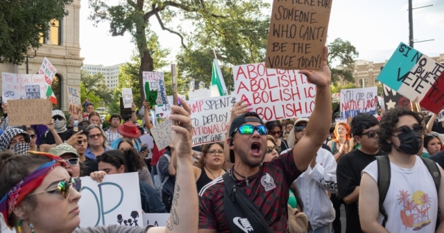 Protestors In San Antonio